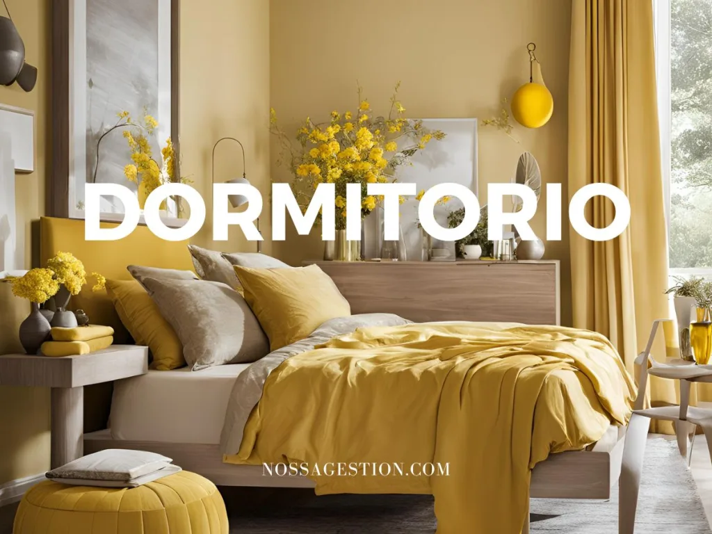 Transforma tu hogar con el color amarillo tendencia decoracion Nossa Gestión Inmobiliaria dormitorio