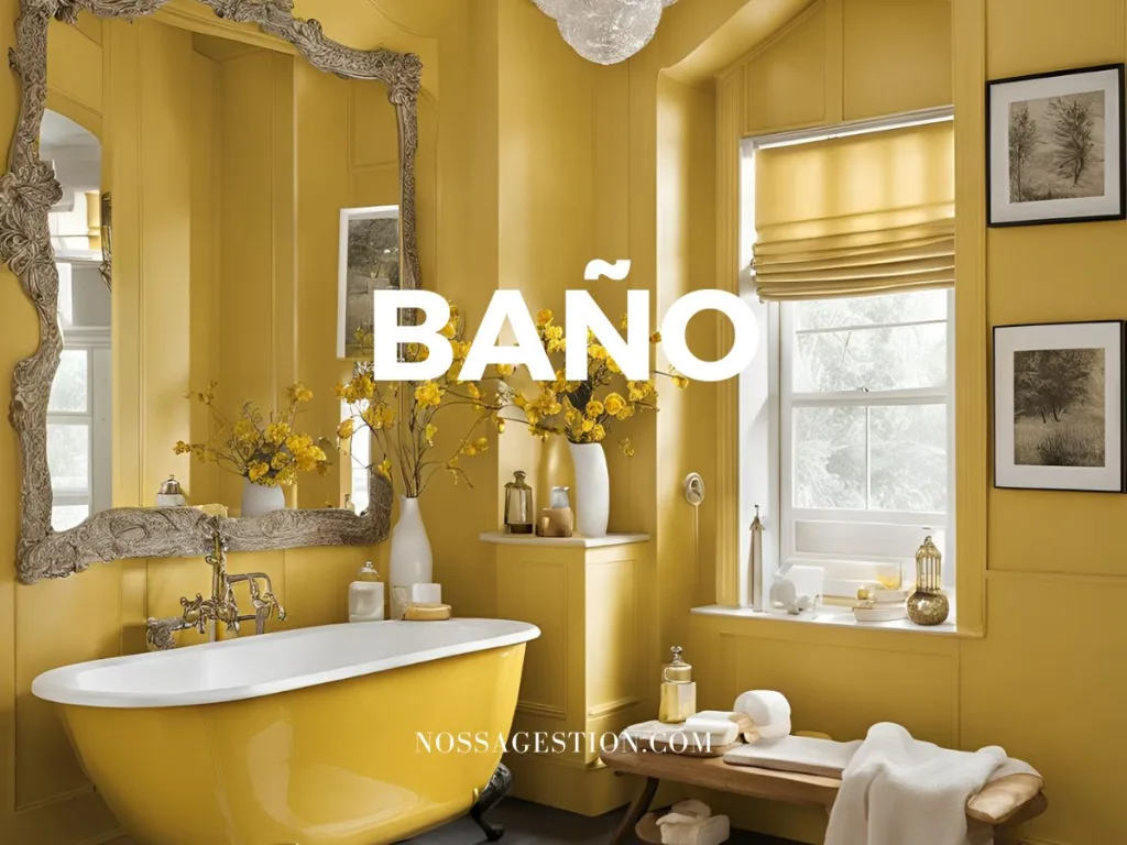 Transforma tu hogar con el color amarillo tendencia decoracion Nossa Gestión Inmobiliaria baño