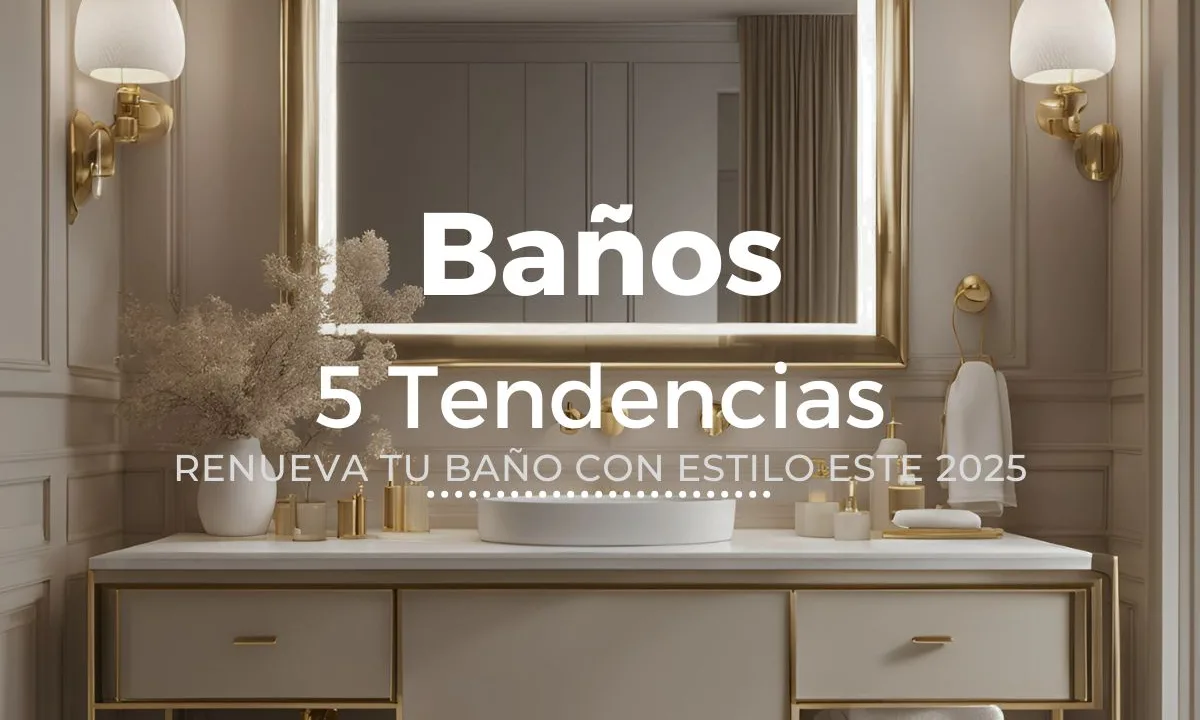 Baño moderno 2025 con tendencias de diseño innovadoras